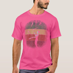 Kleurrijke Jongleur Jonglerende Clown Retro Circus T-shirt