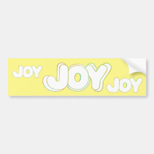 Kleurrijke Joy Word bumperstickers