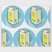 Kleurrijke Juice Carton Modern Minimal Cadeaupapier (Vlak)