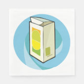 Kleurrijke Juice Carton Modern Minimal Servet (Voorkant)