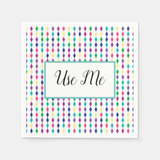 kleurrijke jumelages van hombus gevlekt servet