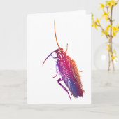 Kleurrijke Kakkerlak Kaart (Gele Bloem)