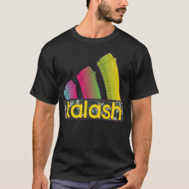 Kleurrijke Kalash drie AK aanvalsgeweren magazines T-shirt
