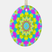 Kleurrijke Kaleidoscoop 012 Keramisch Ornament (Rechts)