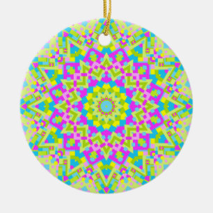 Kleurrijke Kaleidoscoop 02 Keramisch Ornament
