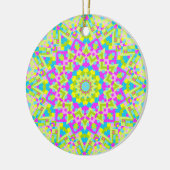 Kleurrijke Kaleidoscoop 02 Keramisch Ornament (Links)