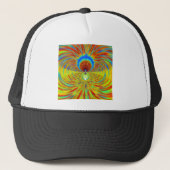 Kleurrijke Kaleidoscope Art Print Trucker Pet (Voorkant)