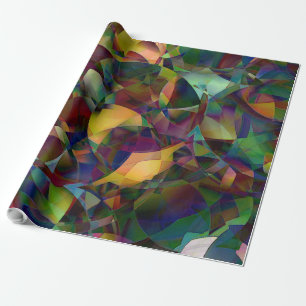 Kleurrijke, Kaleidoscopische Abstracte Kunst Cadeaupapier