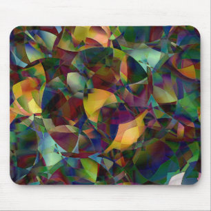 Kleurrijke, Kaleidoscopische Abstracte Kunst Muismat