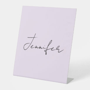 Kleurrijke kalligrafie Elegant Eenvoudig Gewone Na Reclamebord Met Voetstuk