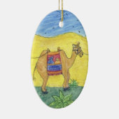 Kleurrijke kamelen keramisch ornament (Rechts)