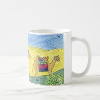 Kleurrijke kamelen koffiemok