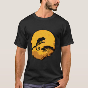 Kleurrijke Kameleon Liefhebber Dier Tropische Hage T-shirt