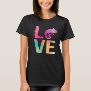 Kleurrijke kameleon mam kameleon t-shirt