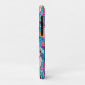 Kleurrijke katten en bloemen grillig gelukkig Case-Mate iPhone case (Achterkant/links)