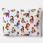 Kleurrijke katten gepersonaliseerd etui (Achterkant)