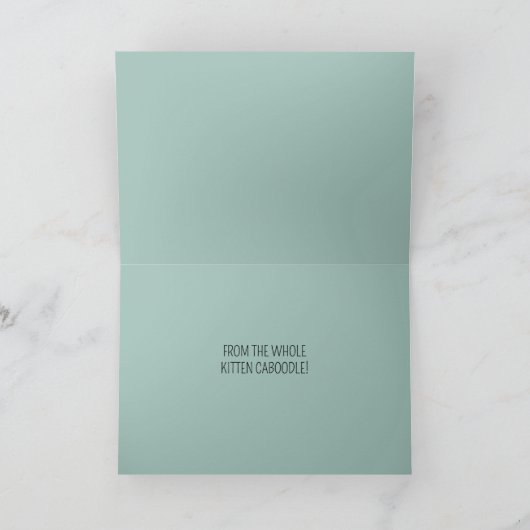 Kleurrijke katten grillige doedel elke gelegenheid kaart (Binnen)