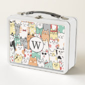 Kleurrijke Katten, Katten & Meer Katten Monogram (Voorkant)