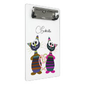 Kleurrijke katten mini klembord (Schuin)