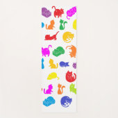 Kleurrijke katten van Blackburn Ink Yogamat (Voorkant)