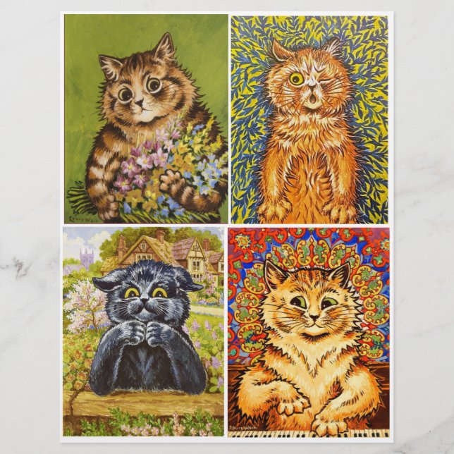 Kleurrijke katten van Louis Wain (Voorkant)