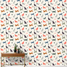 Kleurrijke kattenpatroon Elegante Crème Trendy Chi