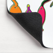 Kleurrijke kattenpeuken muismat (Hoek)