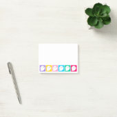 Kleurrijke Kawaii Little Ghosts Post-it® Notes (Kantoor)