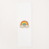 Kleurrijke Kawaii Rainbow Pride Yogamat (Voorkant)