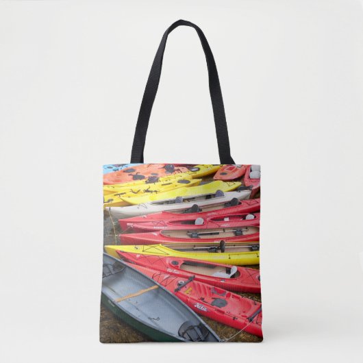 kleurrijke Kayaks Tote Bag (Voorkant)