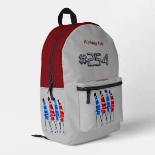 Kleurrijke Kenia Maasai Traditionele Kunst Wandele Bedrukte Rugzak