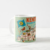 Kleurrijke Kentucky Kaart Mok (Voorkant links)