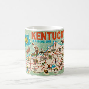 Kleurrijke Kentucky Kaart Mok