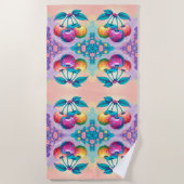 Kleurrijke kers voor de zomer strandlaken (Voorkant)