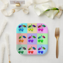 Kleurrijke kersen - Pop kunst