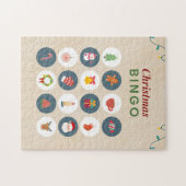 Kleurrijke Kerst Bingo puzzel (Horizontaal)