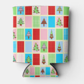 Kleurrijke kerst blikjeskoeler (Voorkant)