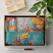 Kleurrijke kerst Franse poedel decoupage Tissuepapier (Geschenk)