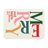 kleurrijke kerst magneet (Horizontaal)