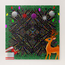 Kleurrijke Kerst & Nieuwjaar puzzel