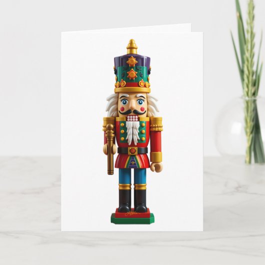 Kleurrijke kerst notenkraker Speelgoed Kaart (Voorkant)