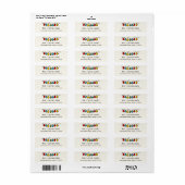 Kleurrijke Kerst String Lights Schets Etiket (Full Sheet)