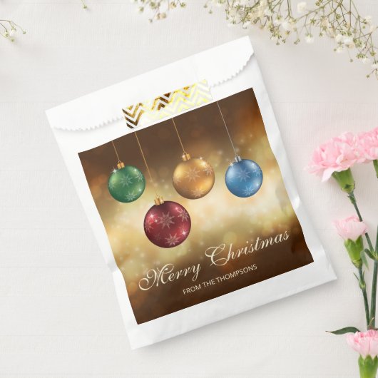 Kleurrijke kerstblazers met aangepaste tekst bedankzakje (Gezegeld)