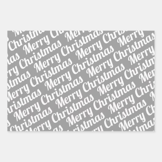 Kleurrijke kerstbomen, "prettige kerst", sneeuw inpakpapier vel (Voorkant 3)