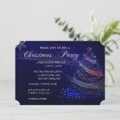 Kleurrijke kerstboom, CorporateKerstparty Kaart (Staand voorkant)