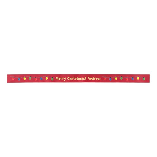 Kleurrijke Kerstboom gloeilampen string custom Lint (Voorkant)