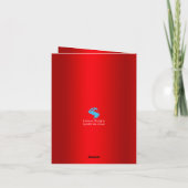 Kleurrijke kerstboom kaart (Achterkant)