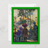  kleurrijke kerstbriefkaarten feestdagenkaart (Voorkant / Achterkant)