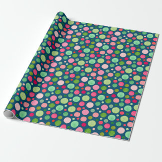 Kleurrijke kerstConfetti Stippen Cadeaupapier