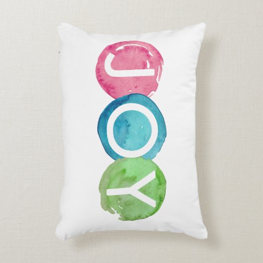 Kleurrijke kerstfeestdag, piloot decoratief kussen (Voorkant(Verticaal))